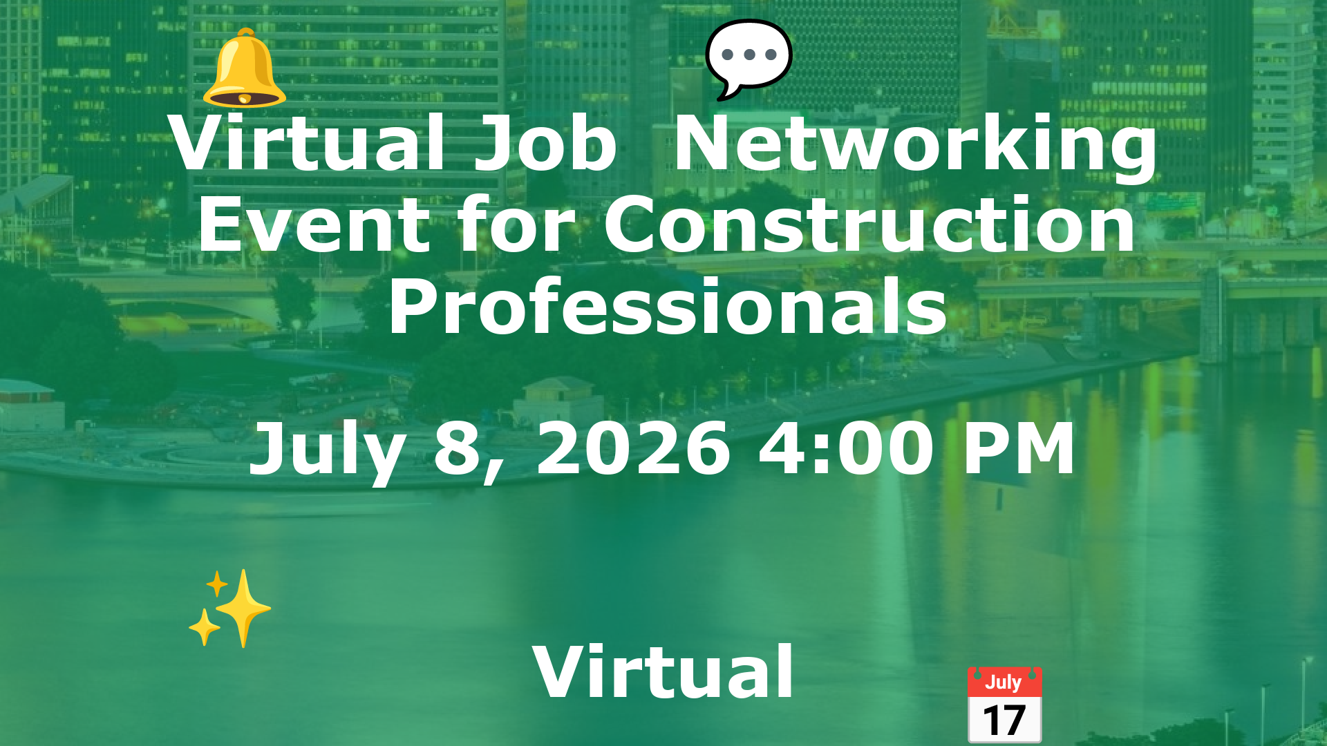 Virtual Job  Networking Event for Construction Professionals event image